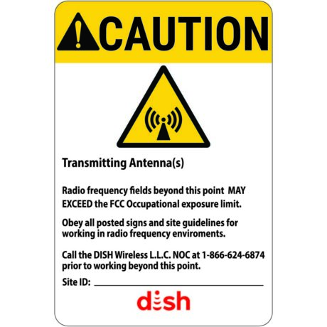 DISH Networks RF (Caution) Signage - Image 1
