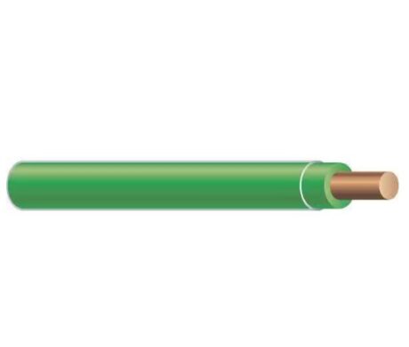 #2 Solid Ground Wire(Green Jacket)