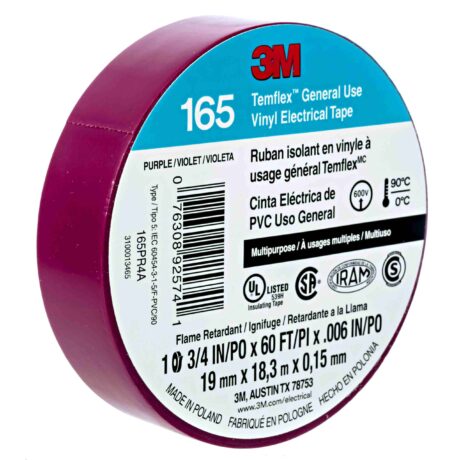 3/4" 66FT Violet Vinyl Electrical Tape
