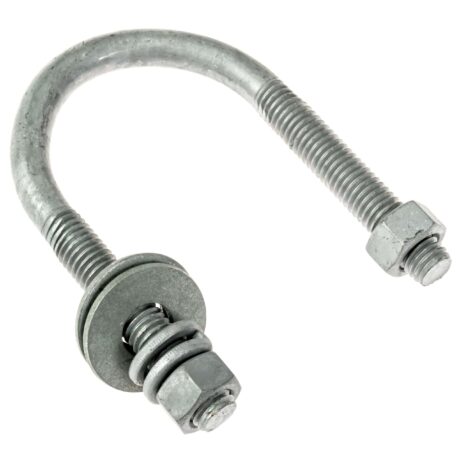 1/2" x 2 1/2" Galvanized U-Bolt Assembly - Image 2