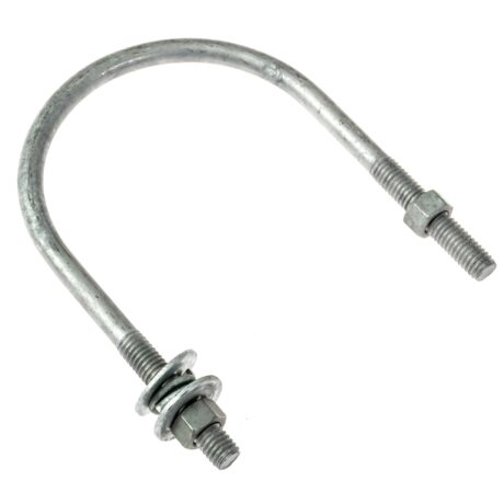 3/8" x 3-5/8" Galvanized U-Bolt Assembly - Image 2