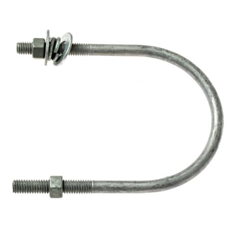 3/8" x 3-5/8" Galvanized U-Bolt Assembly - Image 3