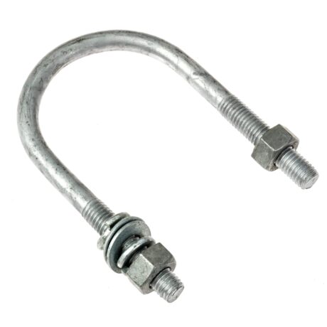 1/2" x 3" Galvanized U-Bolt Assembly - Image 2