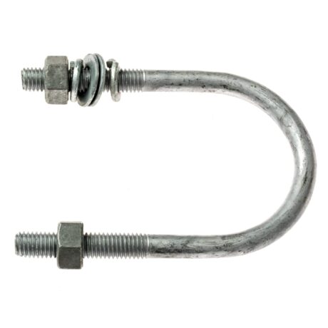 1/2" x 3" Galvanized U-Bolt Assembly - Image 3