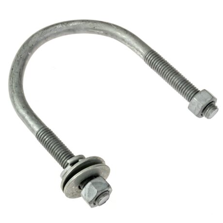 1/2" x 3-5/8" Galvanized U-Bolt Assembly - Image 2