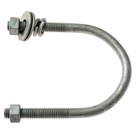 1/2" x 3-5/8" Galvanized U-Bolt Assembly - Image 3
