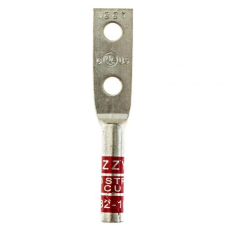 (2) #10 Hole 5/8" Spacing W/Inspection Window #8 Stranded Copper Compression Lug