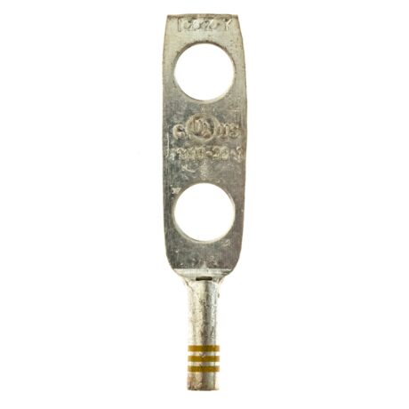 (2) 3/8" Hole 1" Spacing  W/Inspection Window #10-#14 Stranded Copper Compression Lug
