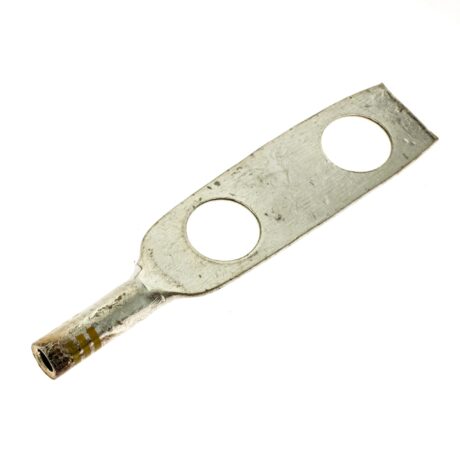 (2) 3/8" Hole 1" Spacing W/Inspection Window #10-#14 Stranded Copper Compression Lug - Image 3