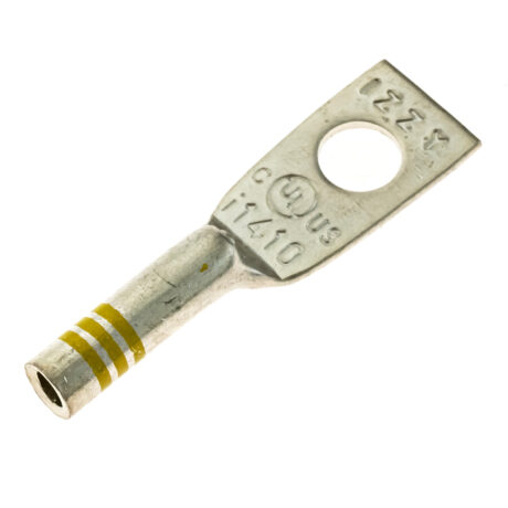 (1) 1/4" Hole W/Inspection Window #10-#14 Stranded Copper Compression Lug - Image 2