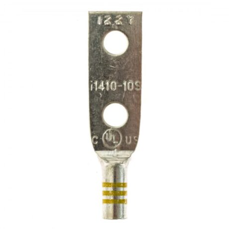 (2) #10 Hole 5/8" Spacing (Short Barrel) W/Inspection Window #10-#14 Stranded Copper Compression Lug