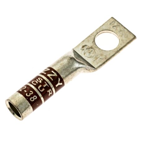 (1) 3/8" Hole #2 Stranded Copper Compression Lug - Image 2