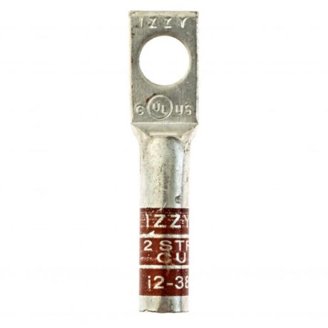 (1) 3/8" Hole W/Inspection Window #2 Stranded Copper Compression Lug