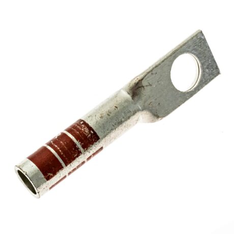 (1) 3/8" Hole W/Inspection Window #2 Stranded Copper Compression Lug - Image 3
