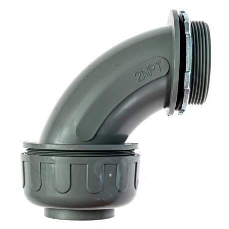 2 in. Liquid tight NM 90 Degree PVC Conduit Fitting Connector