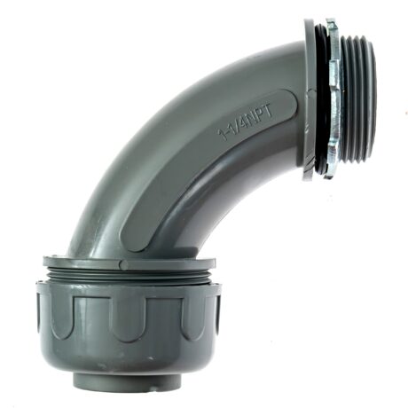 1-1/4 in. Liquid tight NM 90 Degree PVC Conduit Fitting Connector