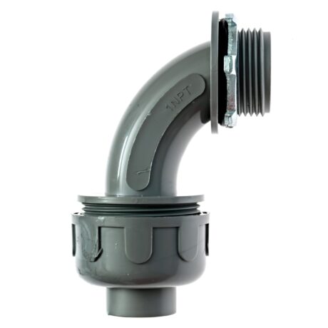 1 in. Liquid tight NM 90 Degree PVC Conduit Fitting Connector