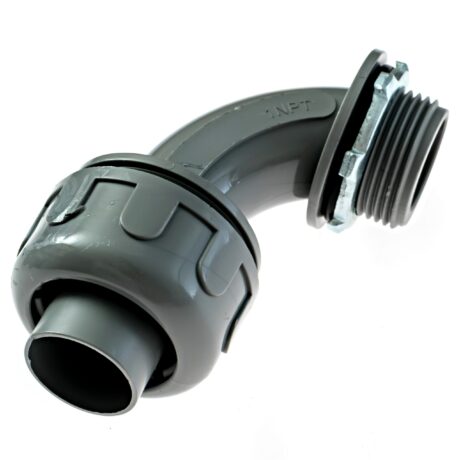 1 in. Liquid tight NM 90 Degree PVC Conduit Fitting Connector - Image 3
