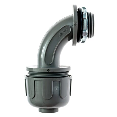 1/2 in. Liquid tight NM 90 Degree PVC Conduit Fitting Connector