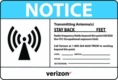 Verizon Wireless RF Safety & FCC Signs (Notice 2) - Image 1