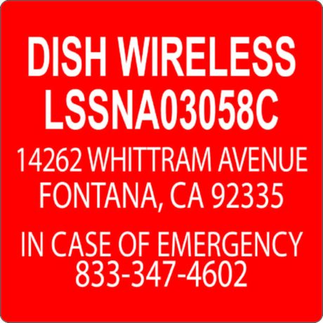 DISH Networks Laser Engraved Placard