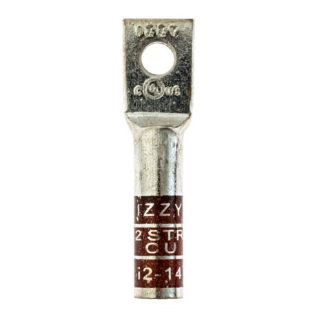 (1) 1/4" Hole W/Inspection Window #2 Stranded Copper Compression Lug