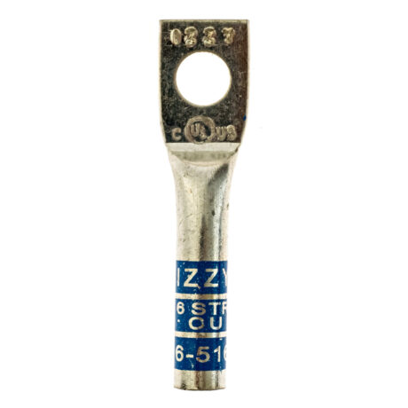 (1) 5/16" Hole #6 Stranded Copper Compression Lug