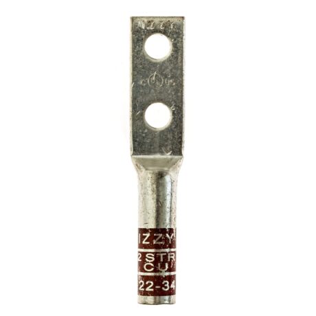 (2) 1/4" Hole 5/8" Spacing W/Inspection Window #2 Stranded Copper Compression Lug - Image 1