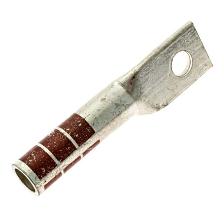 (1) 1/4" Hole #2 Stranded Copper Compression Lug - Image 3