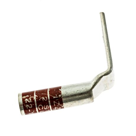 (2) 1/4" Hole 5/8" Spacing (Right Angle) W/Inspection Window #2 Stranded Copper Compression Lug - Image 2