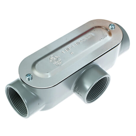 1-1/2" Aluminum T Conduit Body - Image 2
