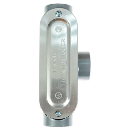 1-1/4" Aluminum T Conduit Body