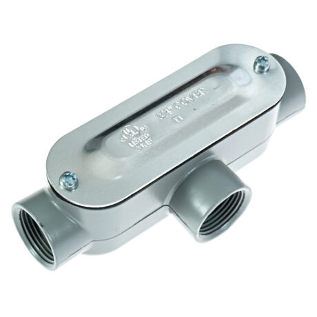 3/4" Aluminum T Conduit Body - Image 2