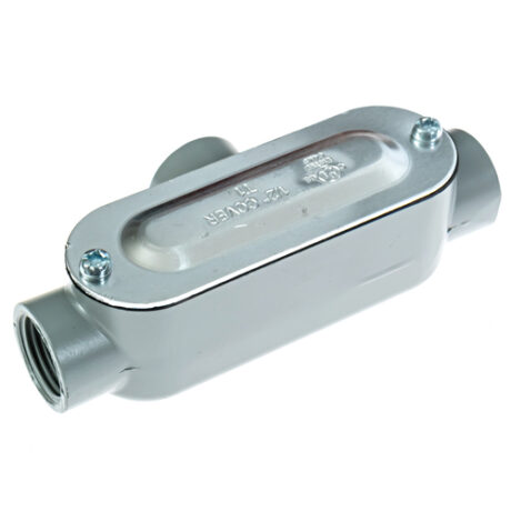 1/2" Aluminum T Conduit Body - Image 3