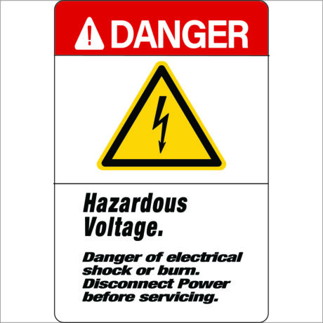 T-Mobile Cabinet Signage (6160/B160) (Danger Hazardous Voltage) - Image 1