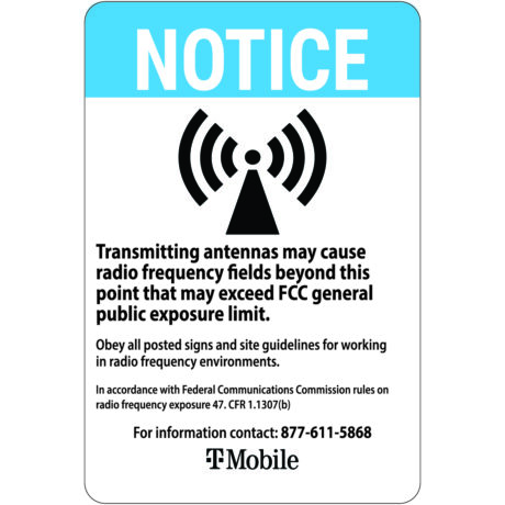 T-Mobile RF Safety & FCC Signs (Notice) - Image 1