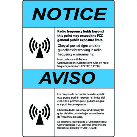 T-Mobile RF Safety & FCC Signs (Notice/Aviso) - Image 1