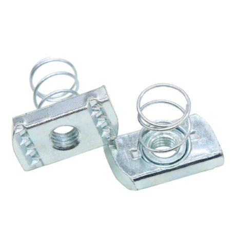 10-32 Strut Channel Mini Spring Nut, Short Spring