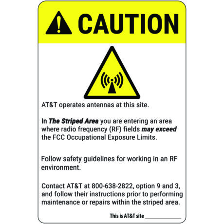 AT&T RF Signage (Caution 2A)