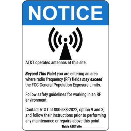 AT&T RF Signage (Notice 2)