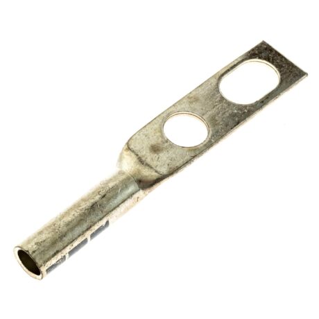 (2) 3/8" Hole Universal 3/4" - 1" Slotted Spacing W/Inspection Window #2 Solid/#4 Stranded Copper Compression Lug - Image 3
