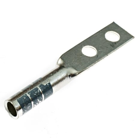 (2) 1/4" Hole 5/8" Spacing W/Inspection Window #2 Solid/#4 Stranded Copper Compression Lug - Image 3