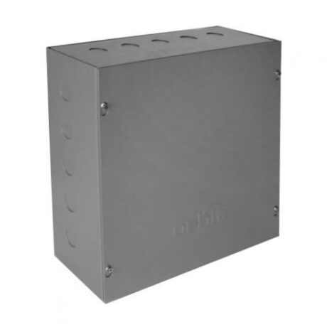 NEMA TYPE 1 SCREW COVER ENCLOSURE WITH 1/2” K.O. 12” X 12” X 4”