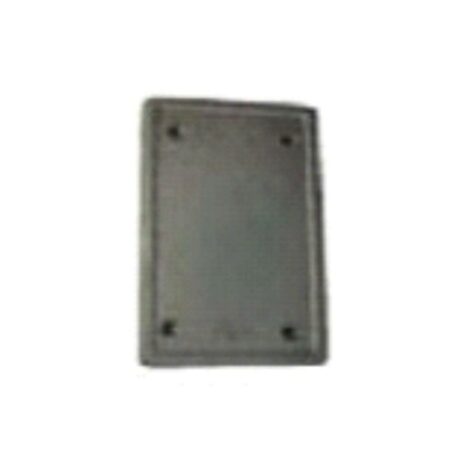 1-GANG CAST DEVICE BOX COVER, BLANK, MALLEABLE IRON