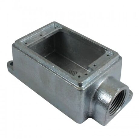 1-GANG CAST DEVICE BOXES DEAD END 2” DEEP