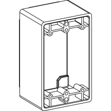 1-GANG PLASTIC MODIFIABLE WEATHERPROOF BOX DEVICE MOUNT - WHITE
