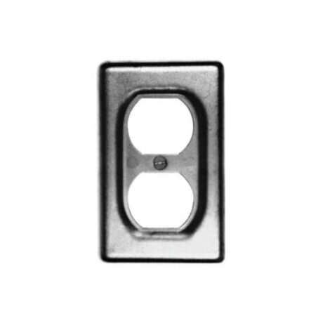 1-GANG CAST DEVICE BOX COVER, DUPLEX, STEEL