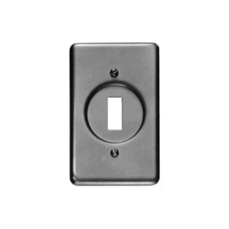 1-GANG CAST DEVICE BOX COVER, UNGUARDED TOGGLE SWITCH, STEEL