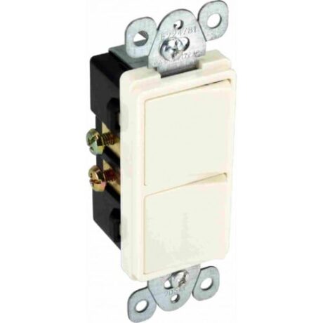 Double Rocker Switch 15A Single-Pole