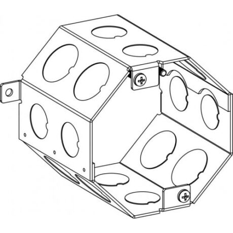 3-1/2” DEEP, 4” OCTAGONAL CONCRETE BOX
